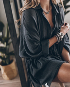 Elle | Chic boho shirt dress