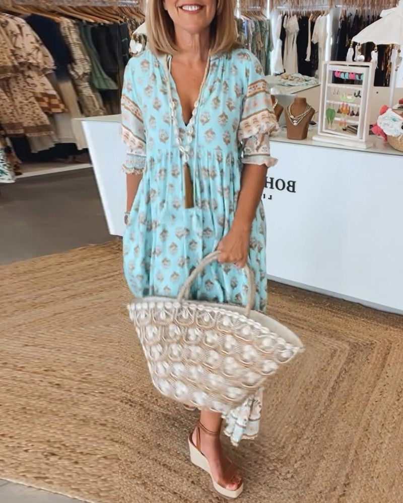 Elle | Flowing bohemian dress