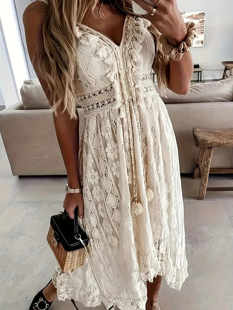 Elle | Lace boho dress