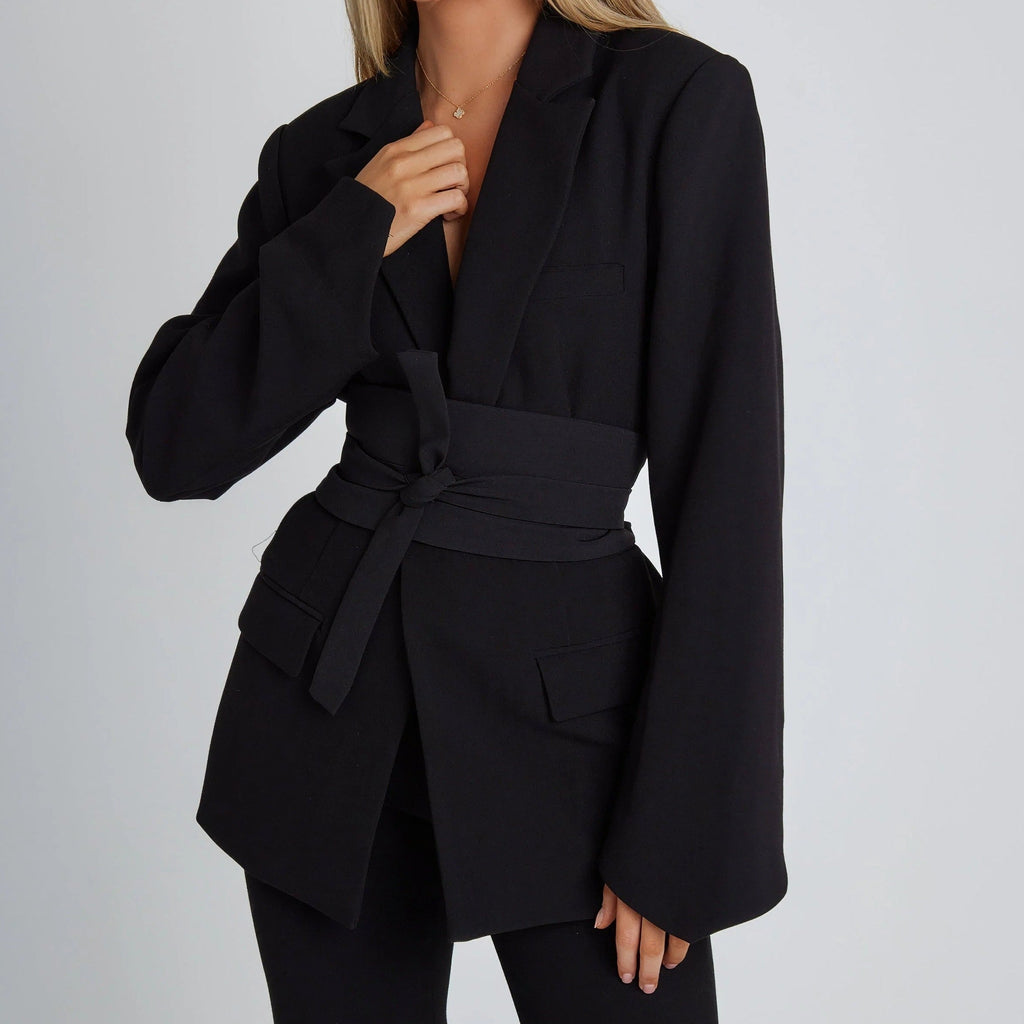EVA™ | Blazer With Waist Belt