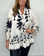 Elle | Longsleeve floral blouse