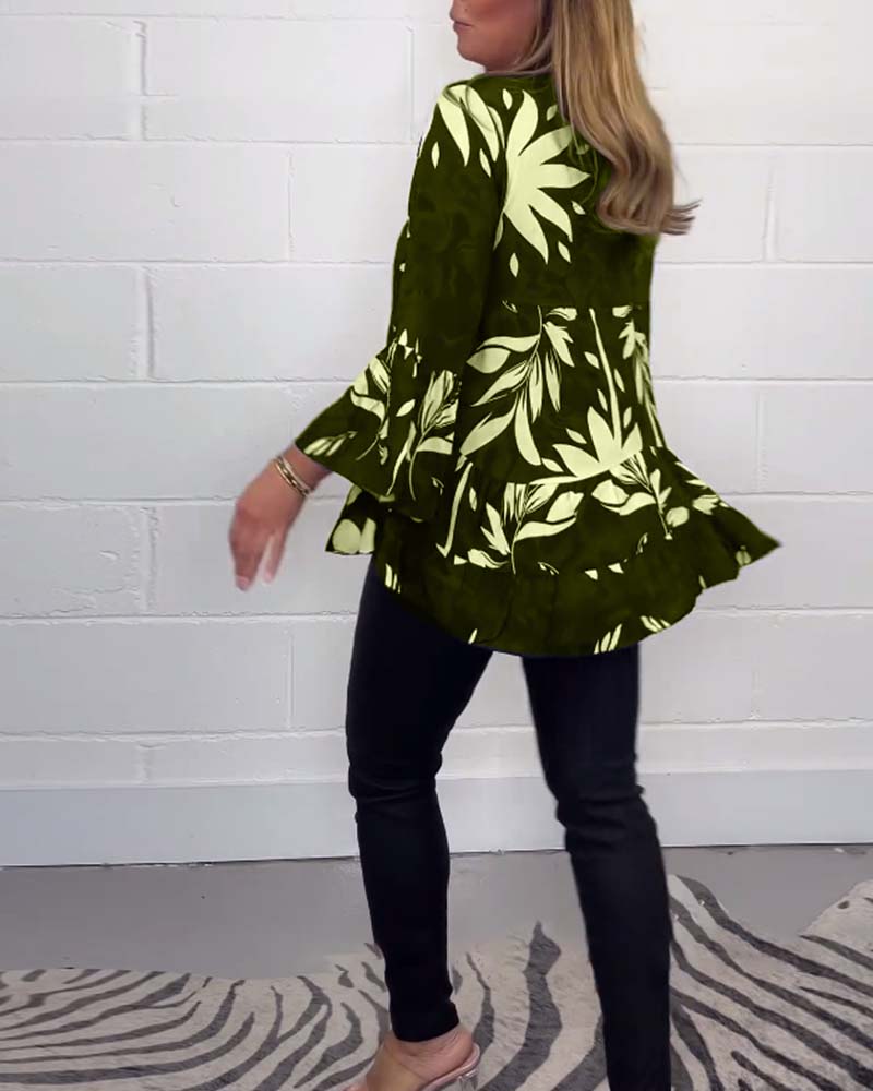 Elle | Longsleeve floral blouse