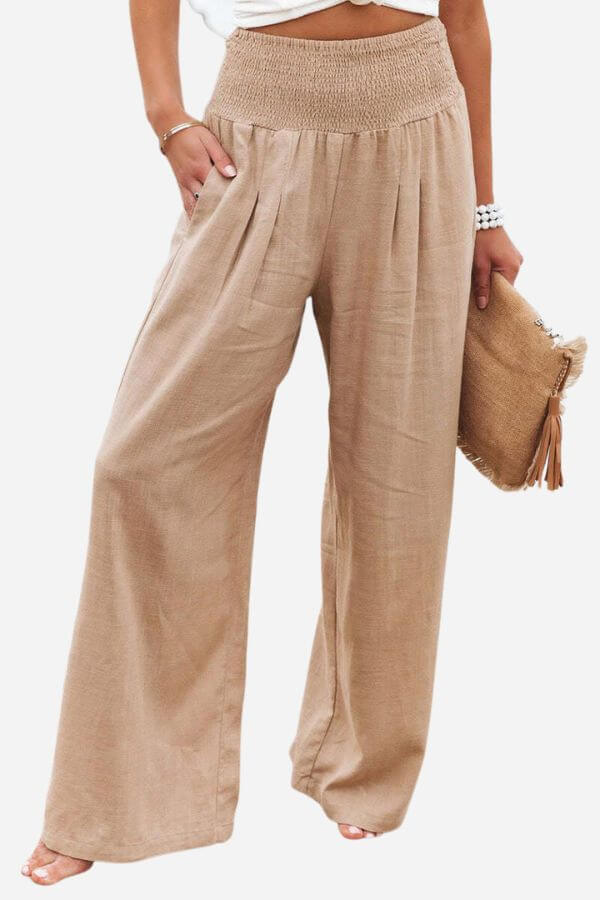 Elle | High-waisted trousers