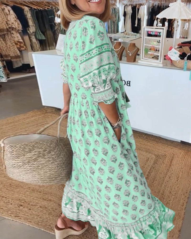 Elle | Flowing bohemian dress