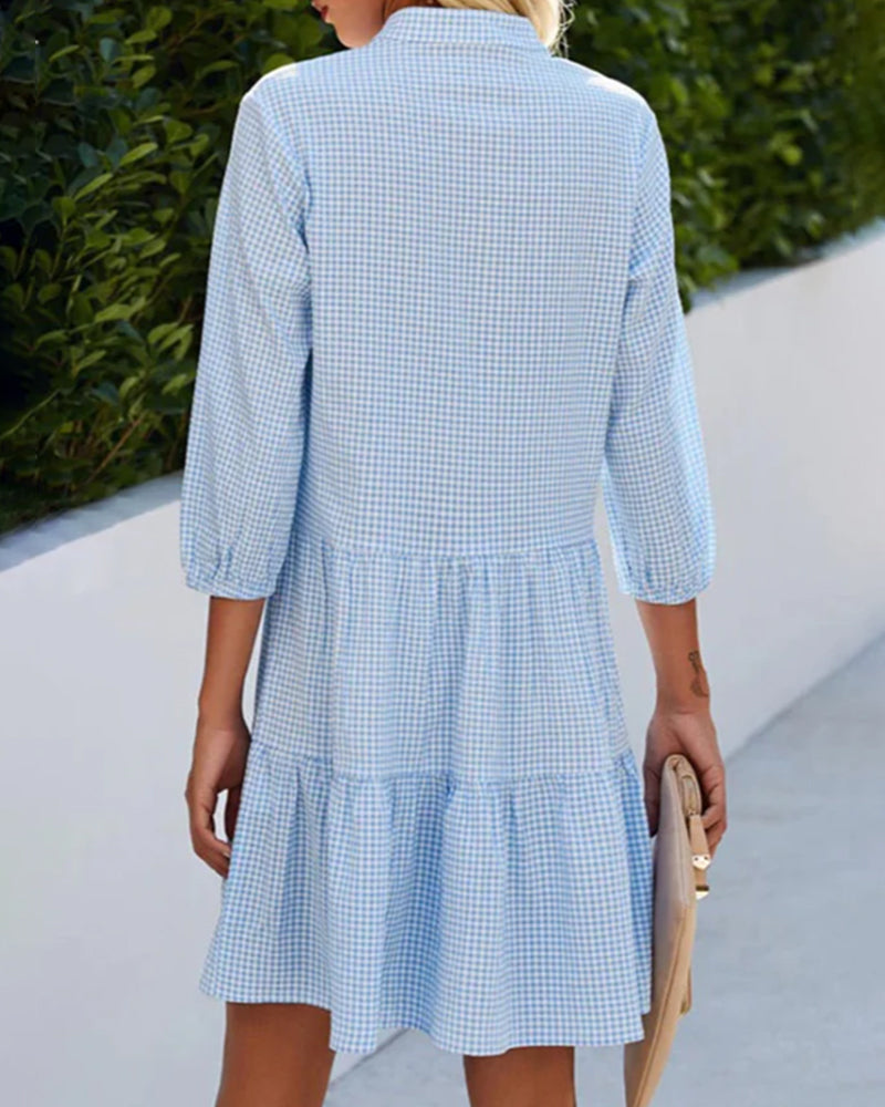Elle | Checkered summer dress
