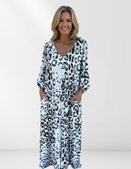 Elle | Summer dress with leopard print