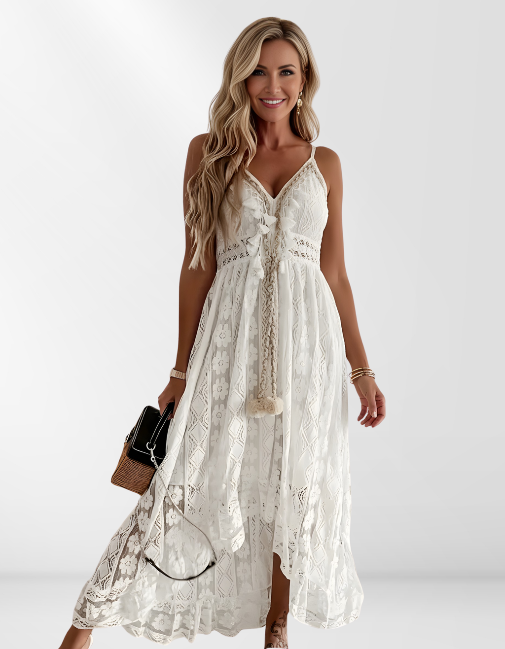 Elle | Lace boho dress