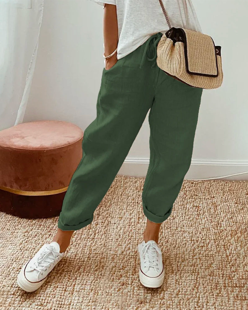 Elle | Casual linen trousers