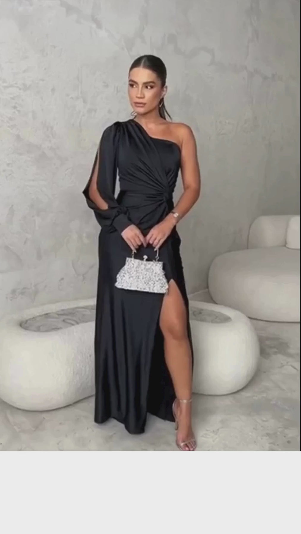 Elle | Satin dress