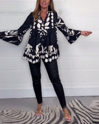 Elle | Longsleeve floral blouse