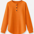 LEAH™  | Stylish Button Sweater