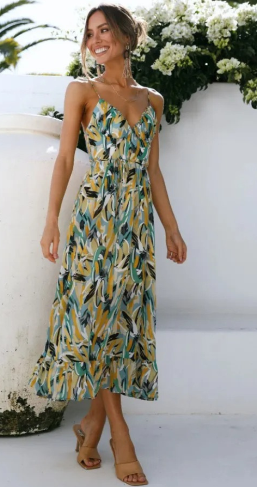 Elle | Colourful summer dress