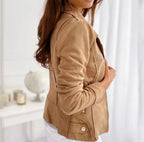 BODIL™ | Stylish Vegan Suede Jacket