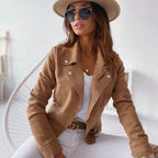 BODIL™ | Stylish Vegan Suede Jacket