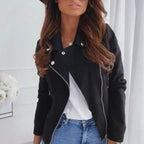 BODIL™ | Stylish Vegan Suede Jacket