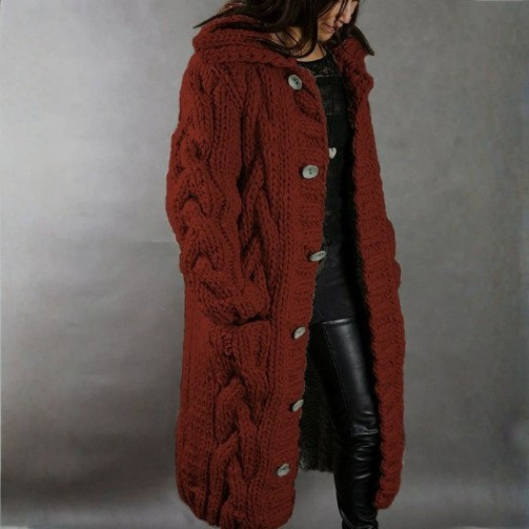 MINA™ | Cozy Cable-Knit Coat