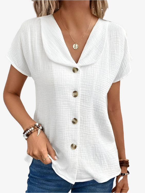 Elle | Blouse in cotton and linen