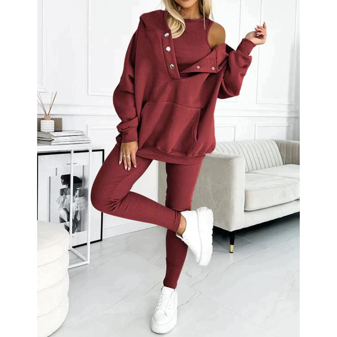 SILLE™ | Comfortable Three-Piece Tracksuit