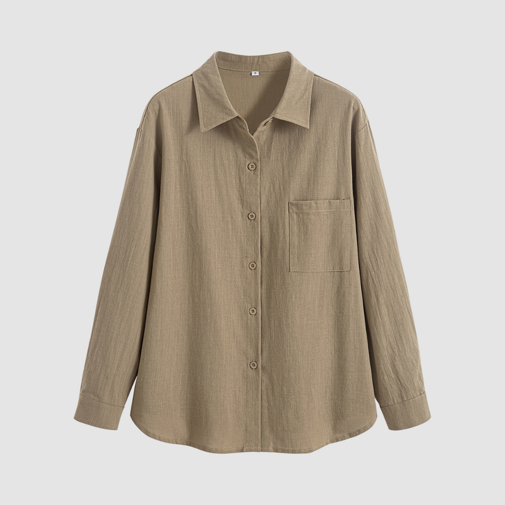 Noemi™ Soft classic pocket blouse