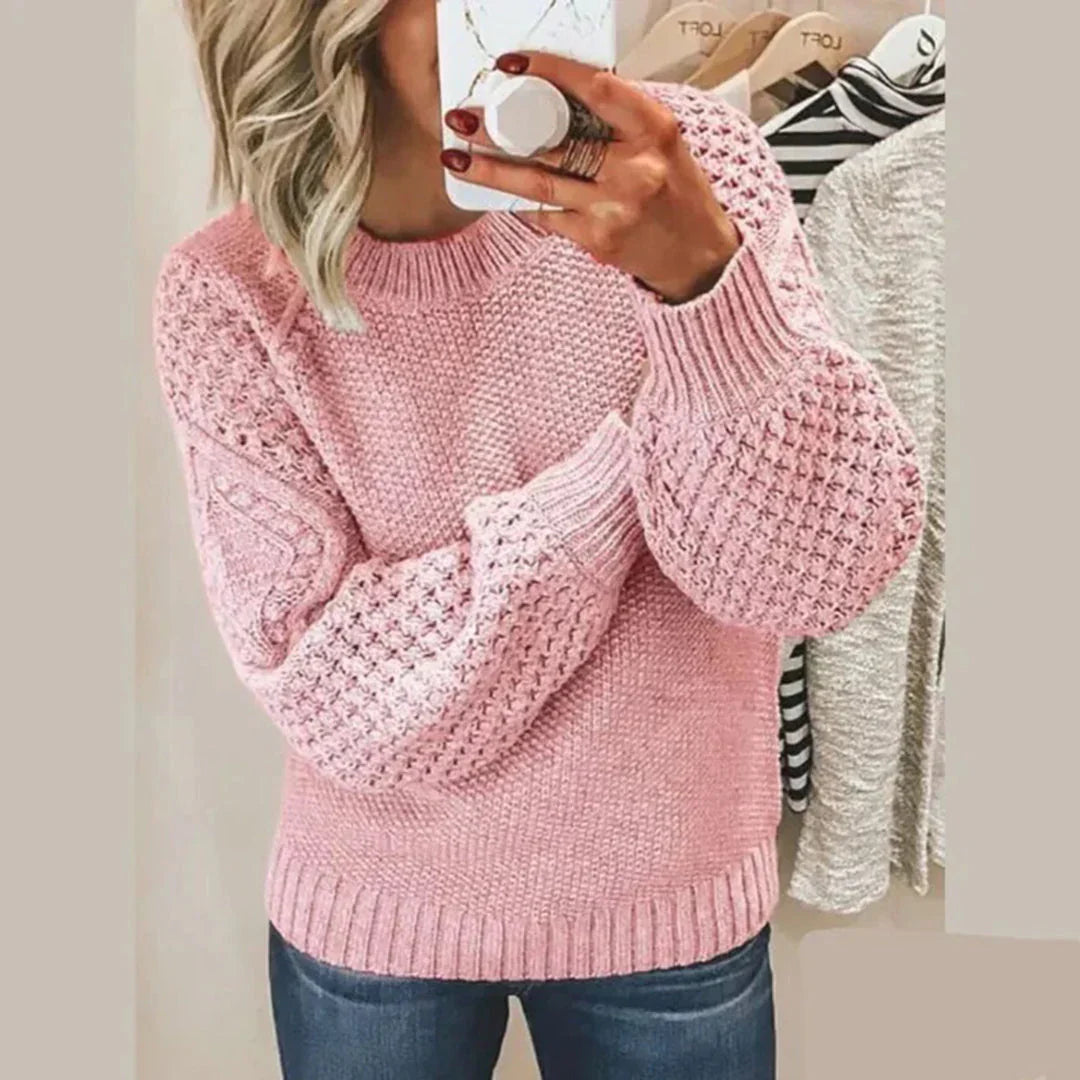 KIKI™ | Knitted Arm Detailed Sweater