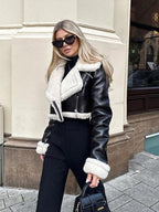 LIV™ | Cropped Shearling coat