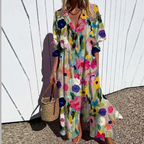 Elle | Puff sleeve maxi dress