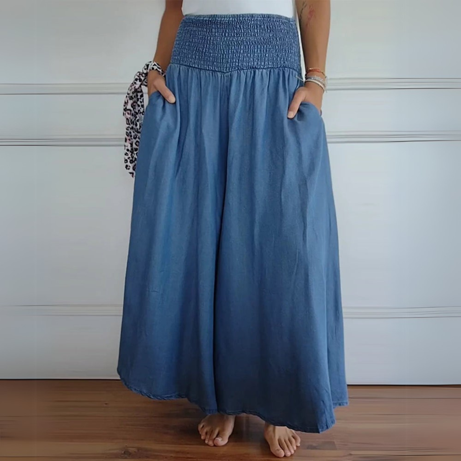 Elle | Trousers with elastic waistband