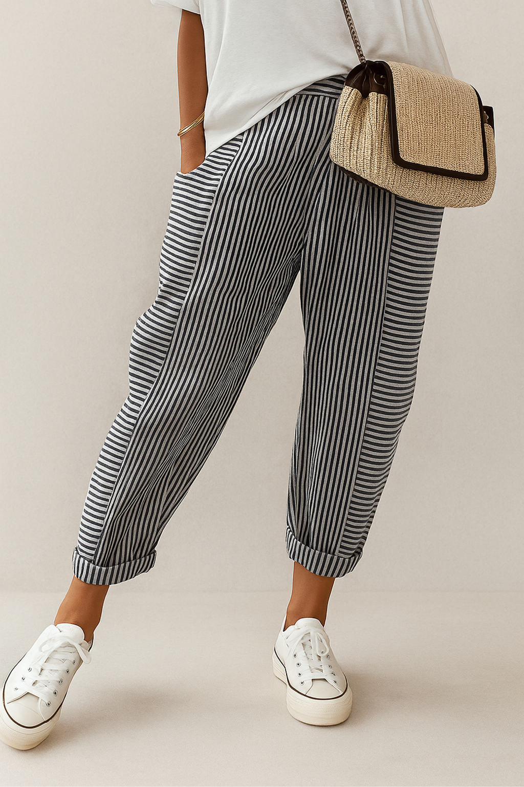 Elle | Striped trousers