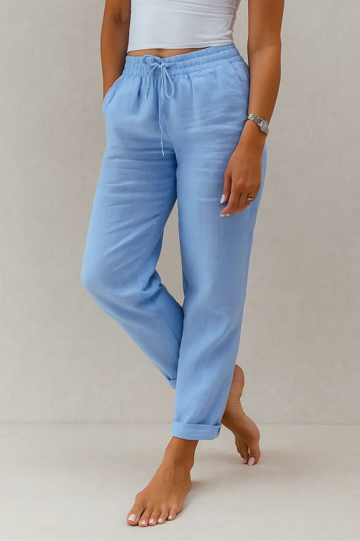Elle | Comfortable linen trousers