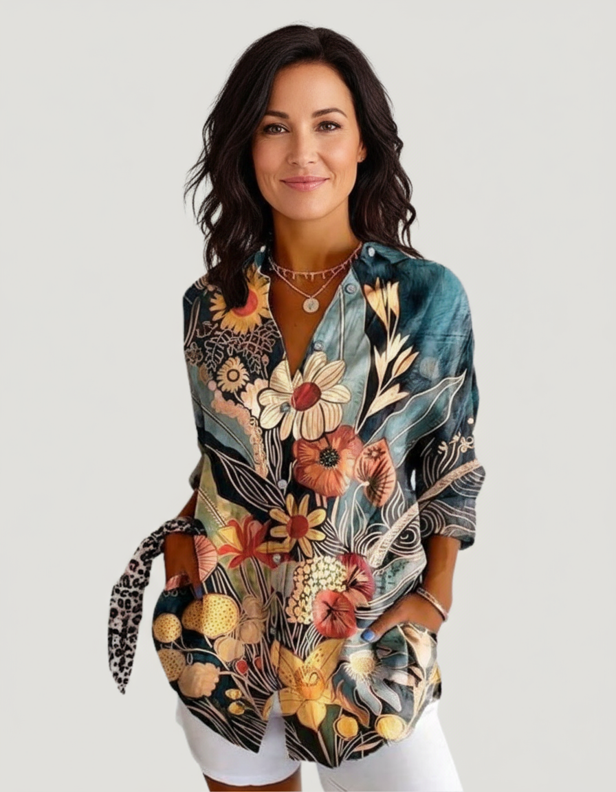 Elle | Colourful floral shirt