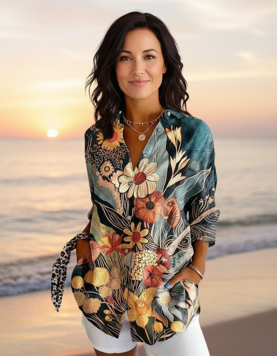 Elle | Colourful floral shirt