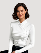 Elle | Long-sleeved crossover top