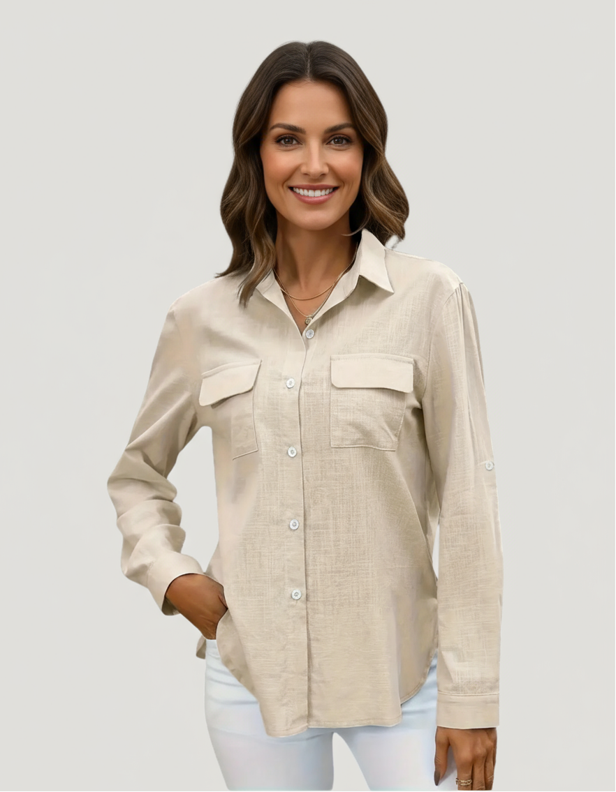 Elle | Everyday cotton linen shirt
