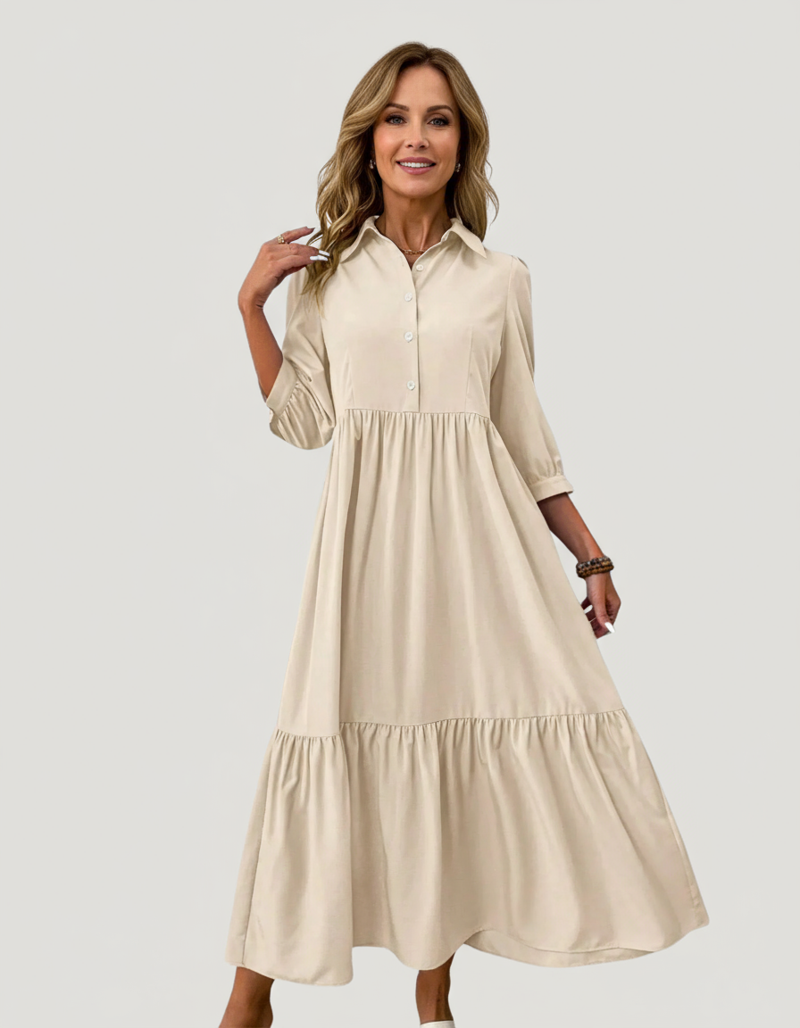 Elle | Flowing shirt dress