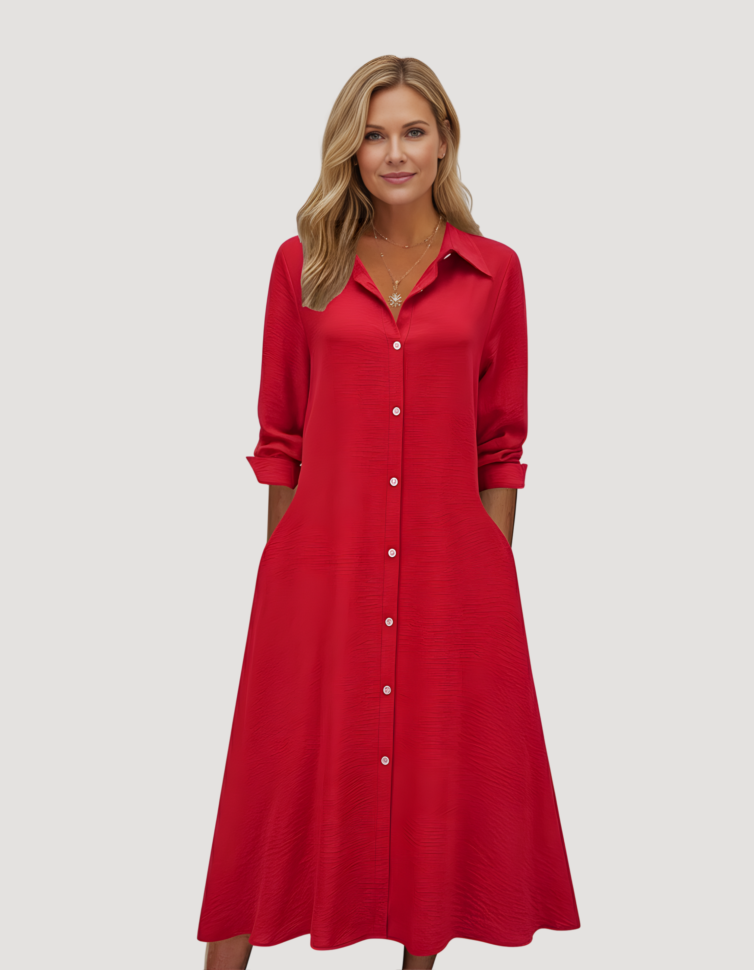 Elle | Figure flattering shirt dress