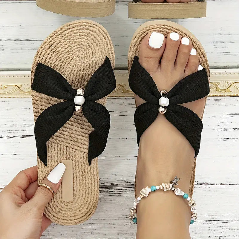 Elle | Elegant pearl sandals