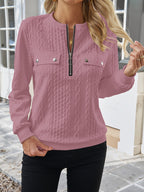 EMMY™ | Zip-Up Sweater with Pockets