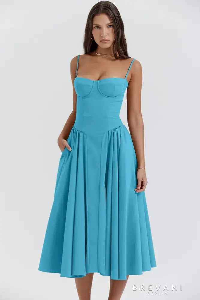 Elle | Midi corset dress