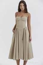 Elle | Midi corset dress