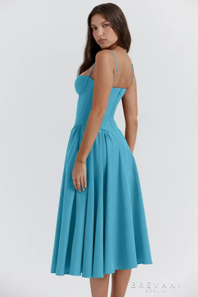 Elle | Midi corset dress