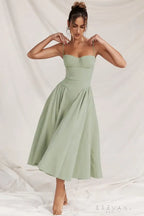 Elle | Midi corset dress