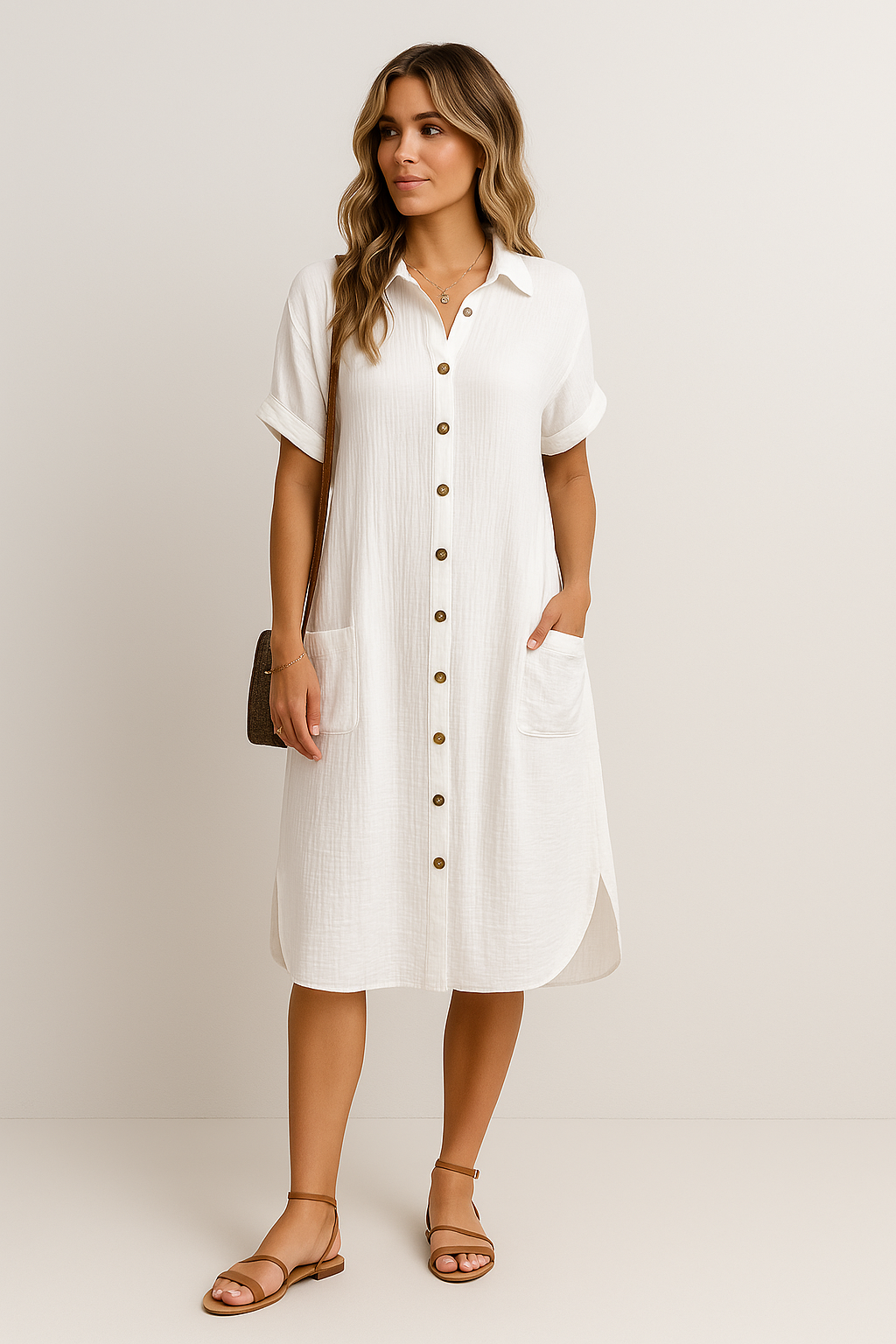 Elle | Oversized polo dress