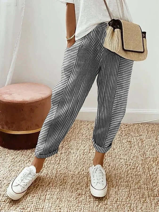 Elle | Striped trousers