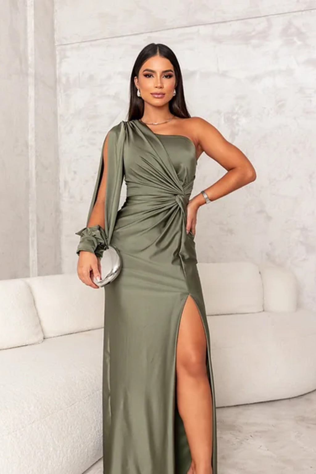 Elle | Satin dress