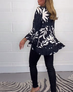 Elle | Longsleeve floral blouse