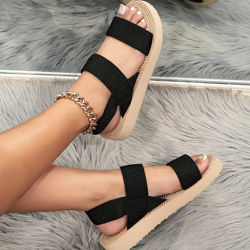 Elle | Flexible platform sandals