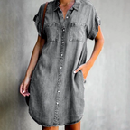 Elle | Modern denim shirt dress