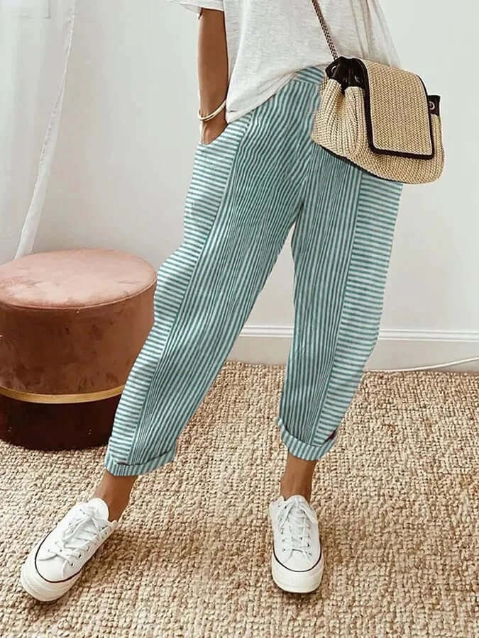 Elle | Striped trousers