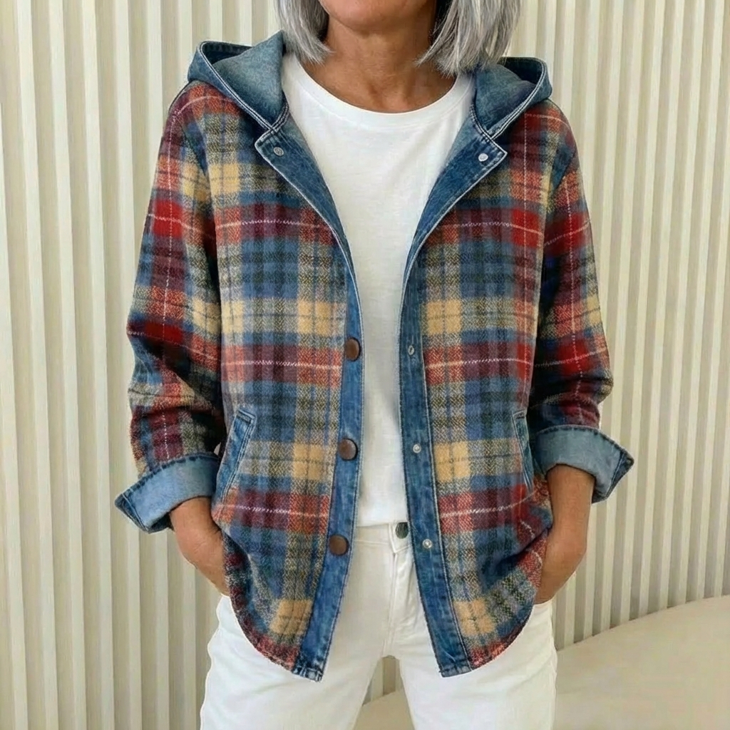 Rivera™ | Denim Check Cardigan & Jacket