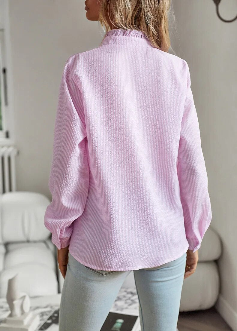 Elle | Blouse with ruffles